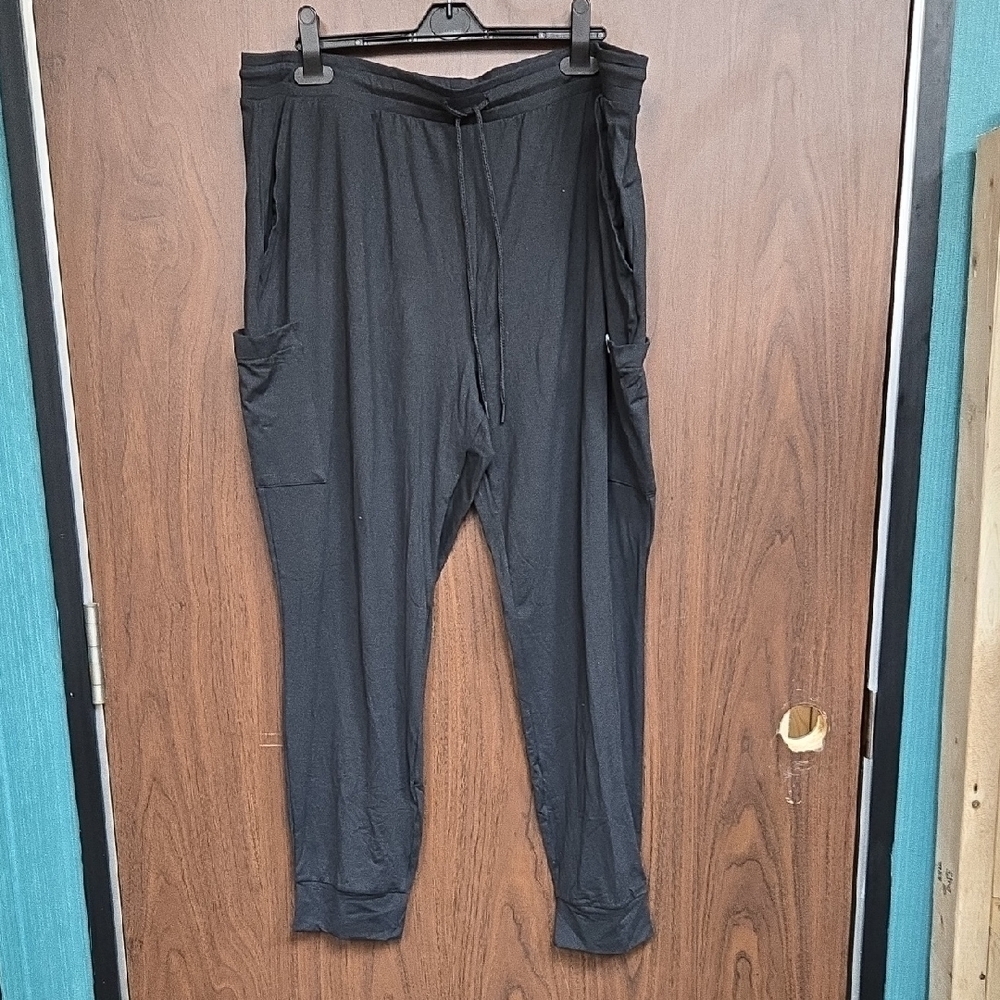 Frank & Oak Size XXL Charcoal High Waisted Jogger Style Lounge Pant